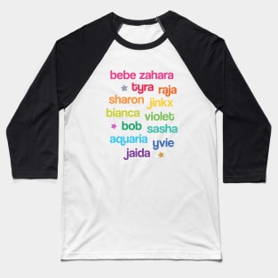 Winning Drag Queens in Rainbow Colours II Baseball T-Shirt